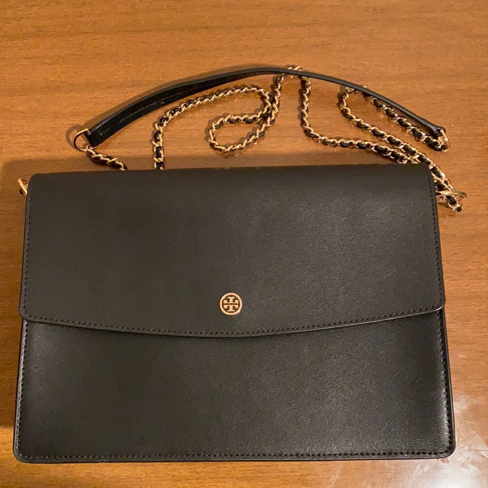 Tory Burch Parker Convertible Shoulder Bag, Black